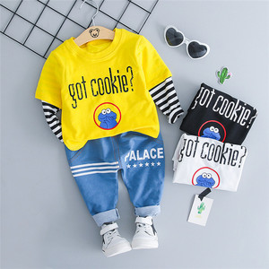 Vêtements en gros importés de Chine : T-shirts pour bébés garçons, modèles de col thaïlandais, design Baba - Product Image 2