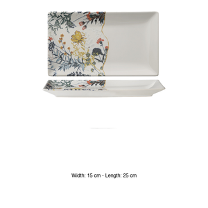 ถาด M1934 โบตานิกา สีขาว โตเกียว รูปทรงสี่เหลี่ยมผืนผ้า ขนาด 25 x 15 ซม. สำหรับร้านอาหาร โรงแรม ขายส่งอุปกรณ์บนโต๊ะอาหาร - Product Image 3