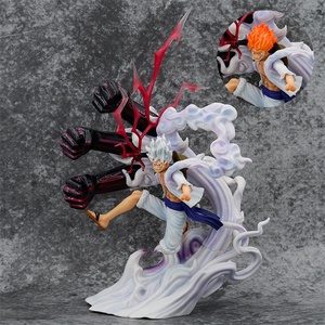 33cm One Pieces Red Sun <span class=keywords><strong>God</strong></span> Nika Gear 5 Monkey D Luffy <span class=keywords><strong>Battle</strong></span> Ver Collection Anime Figura de juguete - Product Image 2
