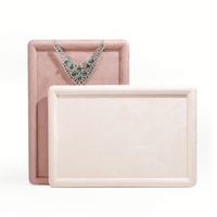 Boîte à bijoux en velours noir pour ensemble rectangle pliant vide et personnalisé