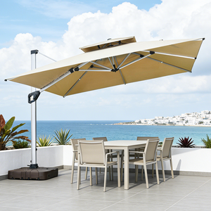 Meubles de jardin Parasosl d'extérieur <span class=keywords><strong>Parasol</strong></span> étanche 9ft Aluminium Roma Patio Market Restaurant Parasols Grand <span class=keywords><strong>Parasol</strong></span> de jardin - Product Image 2