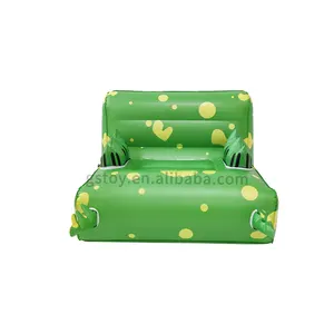 Outdoor Camping Folding Cute Dinosaur Children L Shaped PVC Couch Living Room Air Chair Kids Inflatable Sofa