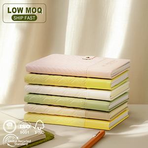 Muestra Gratuita de Cuaderno de Lujo de 8.45 x 5.7'' con Logotipo Estampado en Dorado sobre Cuero PU, Personalizable al por Mayor para Regalos Empresariales y de Oficina - Product Image 1