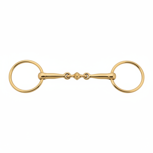 BRAND ZONE Anneaux lâches en acier inoxydable de haute qualité pour équipement équestre, maillons à double articulation en argent allemand et anneaux en laiton pour l'équitation - Product Image 1