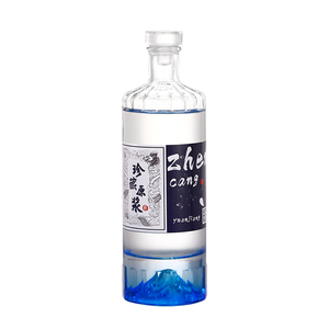Fábrica de China personalizada 500ml claro cuadrado vacío botella de vino licor licores botellas para Vodka whisky Alcohol beber - Product Image 3