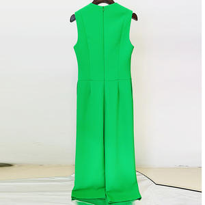 Bettergirl 2024 bahar serisi yeni avrupa ve amerikan yıldız moda kurdele bağı-up kolsuz geniş bacak tulum - Product Image 3