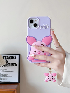 Funda de teléfono de silicona con dibujos animados para <span class=keywords><strong>iphone</strong></span> 13 pro max, color rosa, Morado, <span class=keywords><strong>precio</strong></span> de fábrica, novedad de <span class=keywords><strong>2022</strong></span> - Product Image 2