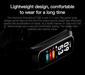 <span class=keywords><strong>Bracelet</strong></span> intelligent avec rappel d'appels, suivi d'activités sportives, moniteur d'oxygène sanguin, fréquence cardiaque, suivi du sommeil, compteur de pas - Product Image 6