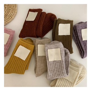 Calzini Invernali da Donna in Lana Spessa Termica Tinta Unita Vendita Calda - Product Image 1