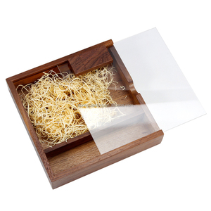 SPRING PLANTING <span class=keywords><strong>Vente</strong></span> directe d'usine Logo personnalisable 32 Go Cadeau de mariage Boîte d'album photo en bois avec clé USB en bois - Product Image 2