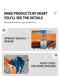Système d'étagères de stockage industriel robustes sur mesure, unités de rayonnage métalliques empilables, rayonnage à palettes en acier pour entrepôt industriel - Product Image 4