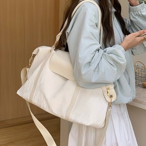 กระเป๋าเดินทางขนาดใหญ่สีขาวน้ำหนักเบาสำหรับผู้หญิงเดินทางท่องเที่ยวฤดูใบไม้ผลิ 2025 กระเป๋ามีซิปบุโพลีเอสเตอร์ - Product Image 4