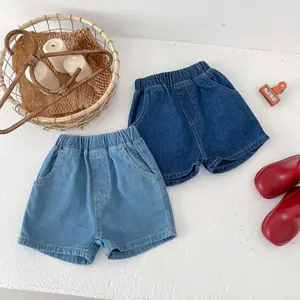 2024 été unisexe enfants denim shorts garçons jean shorts en gros