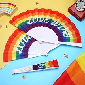 Abanico Plegable de Estilo Chino 2025, Regalo Artesanal, Abanico de Plástico con Polvo Dorado, Abanico de Mano para Baile, Bodas y Fiestas - Product Image 6