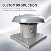 Ventilateur d'extraction de toit commercial ODM de qualité supérieure, électrique, à faible bruit et à haut débit d'air, pour immeubles de bureaux et hôpitaux