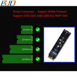 بطاقة محول PCI Express 3.0 X1 PCI-E 1x إلى NGFF <span class=keywords><strong>M</strong></span>.<span class=keywords><strong>2</strong></span> Key-<span class=keywords><strong>M</strong></span> 2280 M2 NVME SSD متوفرة في المخزون - Product Image 5