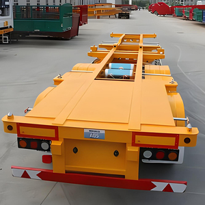 40 pieds 3 essieux benne basculante squelette châssis camion remorques semi-<span class=keywords><strong>remorque</strong></span> plateau bas semi-<span class=keywords><strong>remorque</strong></span> - Product Image 3