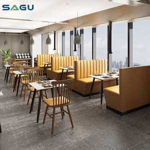 Meubles de restaurant en gros, banquettes de café, ensembles de canapés à dossier haut, meubles de <span class=keywords><strong>bar</strong></span> en <span class=keywords><strong>bois</strong></span>, meubles de boîte de nuit - Product Image 2
