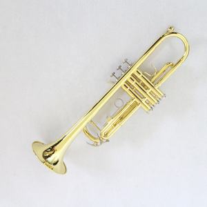 Trompette en laiton Trompette Sib Double Couleur Focustyle FTR-250 avec couvercle en tissu et boîte en mousse Surface laquée dorée - Product Image 3