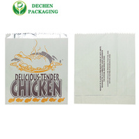 Sacs en papier kraft résistants à la graisse pour l'emballage de poulet rôti ou grillé