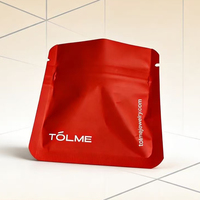 Sac d'emballage pour accessoires de maquillage avec fermeture éclair sur trois côtés, impression numérique personnalisée