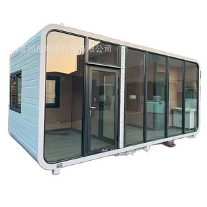 Module de bureau moderne en aluminium, rectangulaire, pour extérieur, autoportant, déjà assemblé avec pieds métalliques - Product Image 5