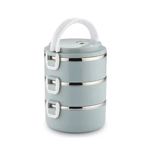 Nouvelle conception de boîte à lunch isotherme portable, chauffante, résistante aux fuites, en acier inoxydable, avec système de fermeture à clipser, capacité de 510 ml, pour garder les aliments frais - Product Image 2