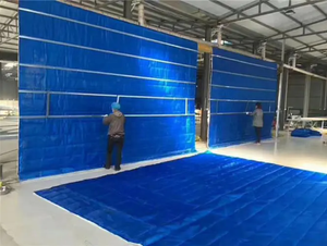 Nuove Porte Avvolgibili Industriali Ignifughe in Tessuto Inorganico <span class=keywords><strong>2026</strong></span>, Personalizzabili per Magazzini, Porte a Saracinesca di Sicurezza con Resistenza al Fuoco di 2 Ore - Product Image 1