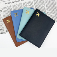 Housse de Passeport de Voyage en Cuir PU avec Logo Personnalisé, Porte-Passeport et Cartes de Crédit, Étui Portefeuille pour Cartes de Visite