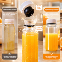Bouteille en plastique PET de 250 ml et 330 ml pour café froid, smoothies, lait, emballage de boissons, récipient hermétique, pot en plastique