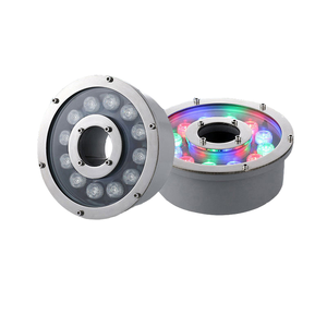 ไฟน้ำพุ LED 12W ทำจากสแตนเลสและกระจกนิรภัย ให้แสงสว่างที่แข็งแกร่งสำหรับน้ำพุขนาดใหญ่และการติดตั้งระบบน้ำ - Product Image 1