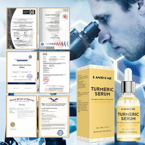 Sérum pour le visage Lanthome, soin de la peau, biologique, naturel, 30 ml, anti-acné, anti-âge, soulage la douleur, hydrate, curcuma, vitamine C - Product Image 4