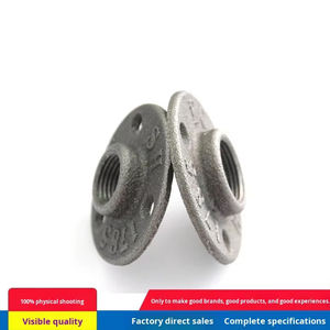 빈티지 인더스트리얼 로프트 스타일 주철 플랜지 플레이트 1/2인치 3/4인치 1인치 배관 공예 파이프 피팅 3홀 4홀 플랜지 부품 - Product Image 5