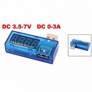 डिजिटल यूएसबी मोबाइल पावर करंट वोल्टेज टेस्टर मीटर मिनी यूएसबी चार्जर चार्जर डॉक्टर वोल्टमीटर - Product Image 2