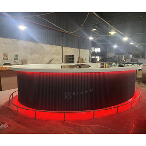 Barra de <span class=keywords><strong>Bar</strong></span> de Superficie Sólida, Moderna, Redonda, Verde, de Gran Tamaño, Diseño para Música, Restaurante, Hotel, Salón VIP - Product Image 3