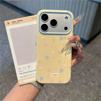 Coque de téléphone portable à imprimé fleurs colorées pour iPhone 13 16 18 Pro 17 Pro Max, coque antichoc en gelée macaron, étui arrière