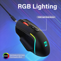 R8 OEM grosir khusus ergonomis isi ulang Rgb BT 2.4Ghz Mouse nirkabel