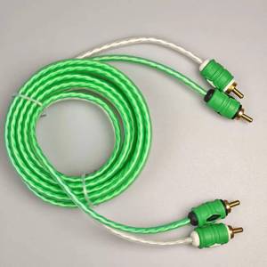โรงงานจำหน่ายสาย RCA แบบตัวผู้ต่อตัวผู้ 2RCA สำหรับเชื่อมต่อทีวีและเครื่องเสียงรถยนต์ - Product Image 3
