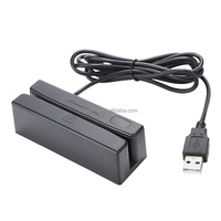 Lector de Tarjetas Magnéticas Mini de 3 Pistas MSR98U con Interfaz USB, Apto para Tarjetas de Membresía
