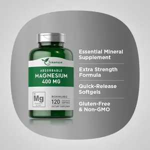 Private Label Magnesium 400mg Softgels Magnesium Oxide Supplement Magnesium Capsules GEL Softgel
