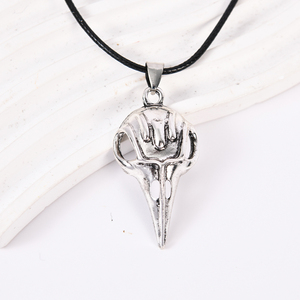 ZRM Collar con Colgante de Calavera de Ave Religiosa <span class=keywords><strong>Bellatrix</strong></span> Sculney de Aleación de Zinc con Cadena de Cuerda Vintage, Superventas - Product Image 2