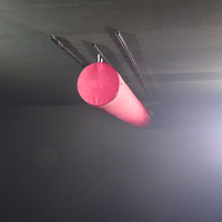 Matériau polyester conduit d'air textile de ventilation avec trous conception pour climatiseur
