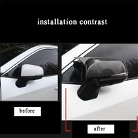 Protection de rétroviseur de voiture pour toyota highlander Xu70 2021 2022 2023 2024 2025 2026 Kit de coque de rétroviseur en fibre de carbone
