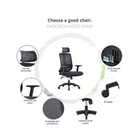 Chaise de bureau ergonomique en maille OEM avec soutien lombaire - Chaise de bureau réglable pour longues sessions assises
