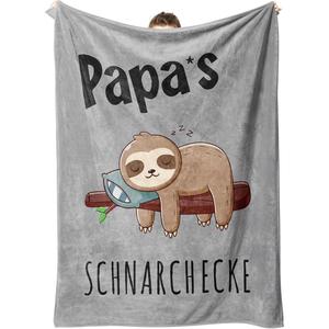 Manta de Franela con Diseño de Perezoso de Dibujos Animados, Ligera y Transpirable para el Invierno, con Estampado Personalizado - Product Image 6