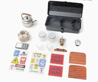 Boîte de rangement en métal pour outils de camping, valise portable, organisateur anti-eau, boîte pour ensemble café et thé