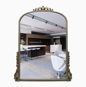 Miroir de dressing rétro européen de luxe classique antique pour chambre à coucher, salon, porche, <span class=keywords><strong>cheminée</strong></span>, miroir de décoration murale de couloir - Product Image 2