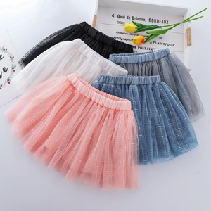 TT031 Robe d'été pour filles Jupes plissées Minijupe en maille brodée de princesse Jupes <span class=keywords><strong>tutu</strong></span> de ballet pour filles Tenues de vacances scolaires - Product Image 2