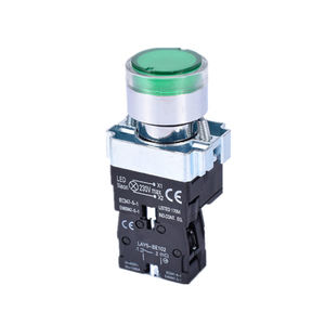 Interrupteur à bouton en plastique IP65 10A en aluminium monté sur un petit boîtier en plastique séparé pour une intégration de système flexible - Product Image 1