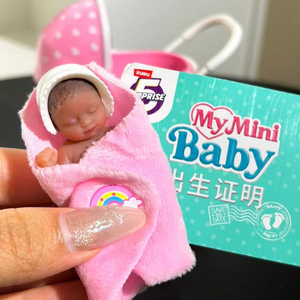 TikTok élégant Mini bébé balle Silicone poupée et meubles jouets cinq fois Surprise mystère boîtes aveugle boîte jouet pour enfants - Product Image 3